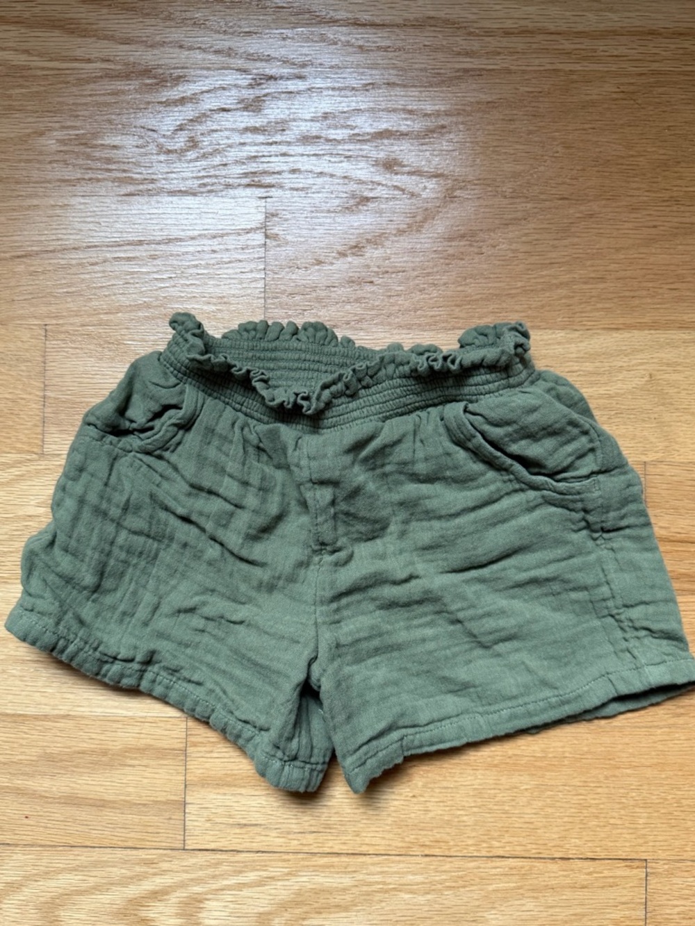 Old Navy Olive Green Gauze Shorts for Kids